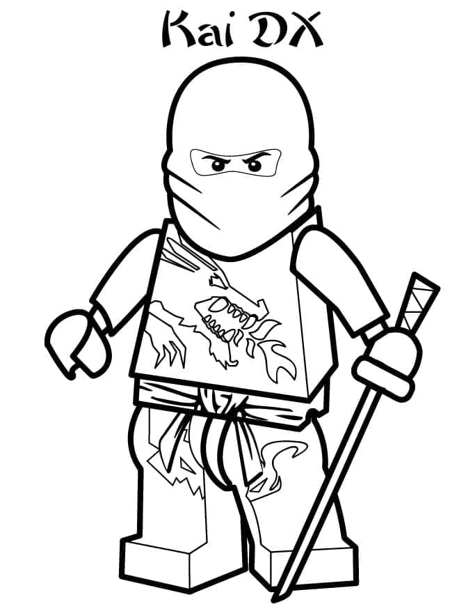 Kai DX de Lego Ninjago coloring page