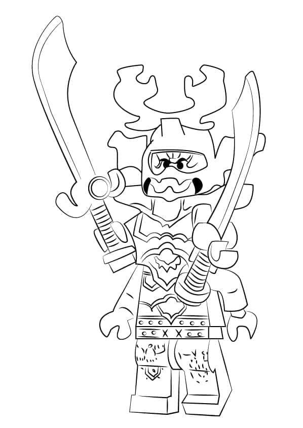 Kozu de Lego Ninjago coloring page