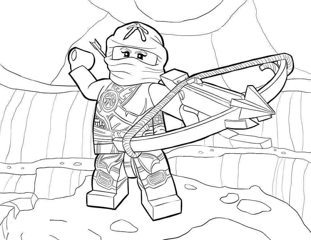 Lego Ninjago Skylor coloring page