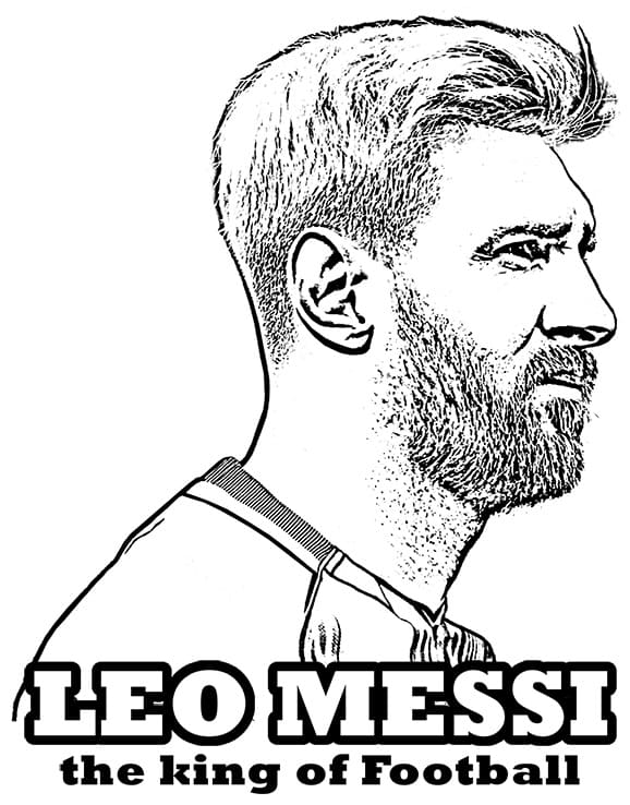 Coloriage Leo Messi
