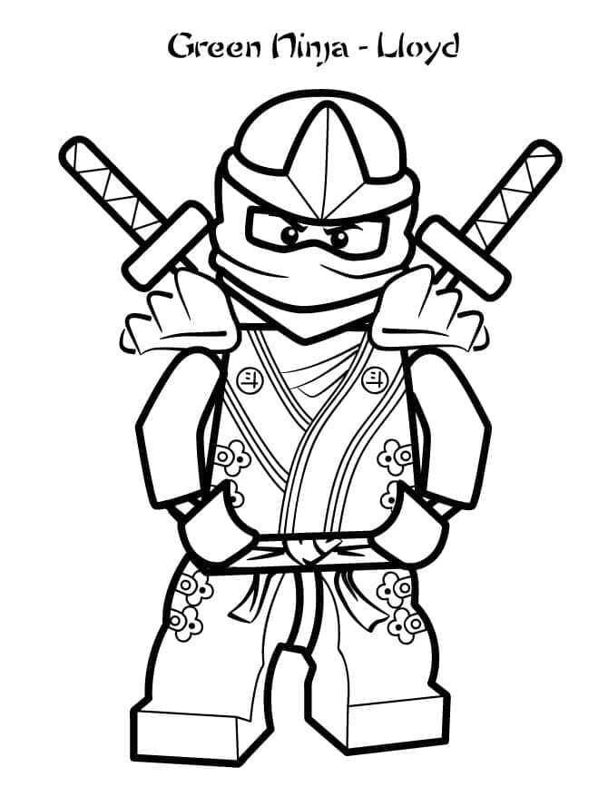 Lloyd de Lego Ninjago coloring page