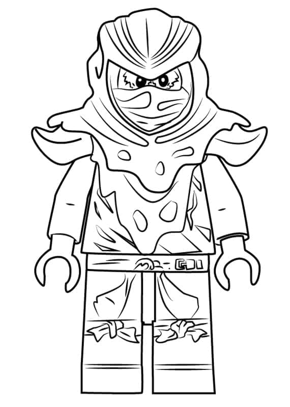 Maléfique Ninja Vert de Lego Ninjago coloring page