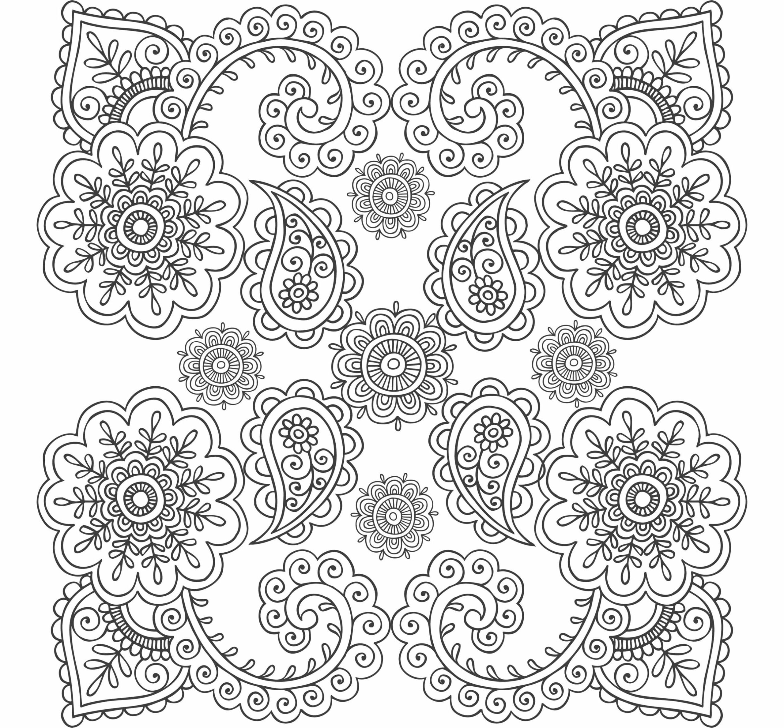 Mandala Anti-stress coloring page