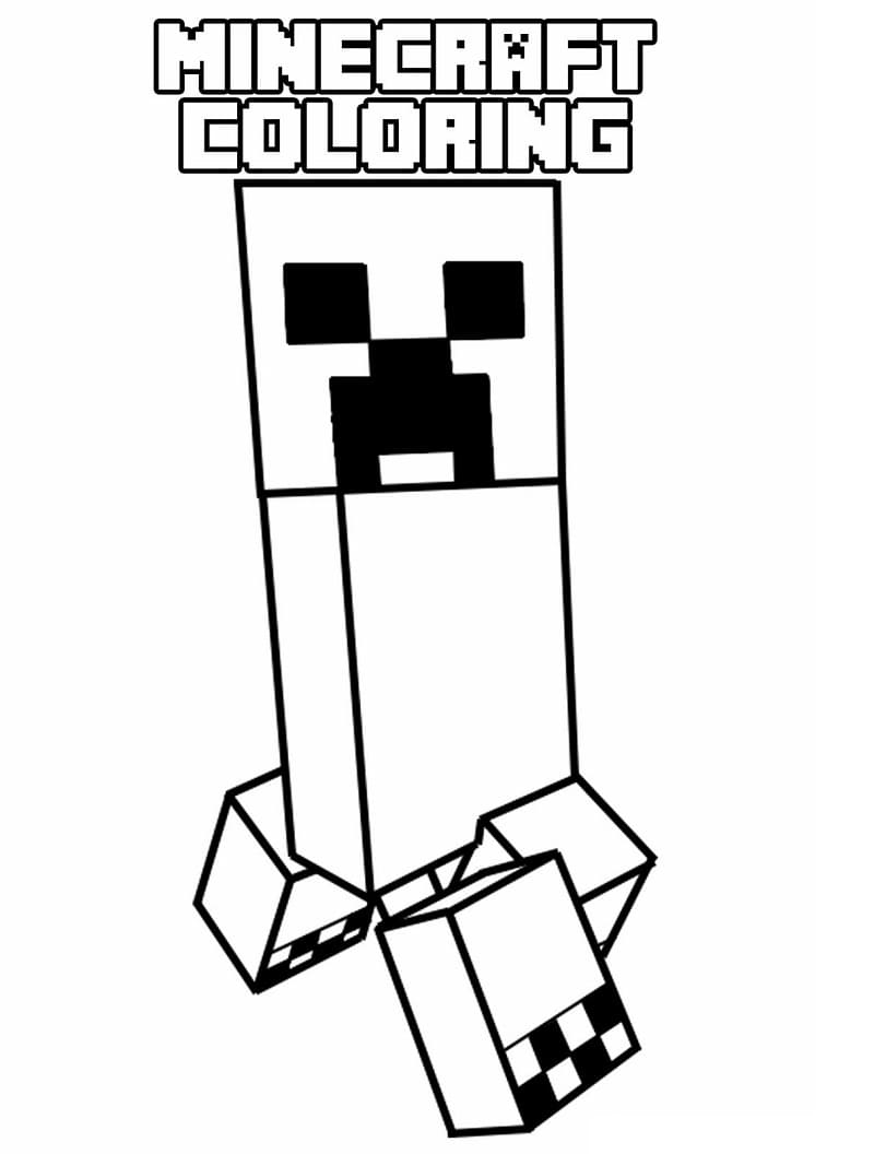 Minecraft Creeper coloring page