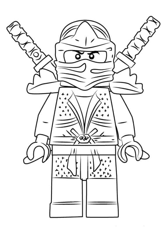 Ninjago Vert de Lego Ninjago coloring page