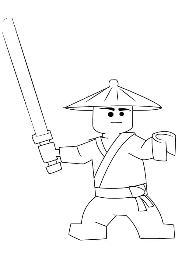 Premier Maître du Spinjitzu de Lego Ninjago coloring page