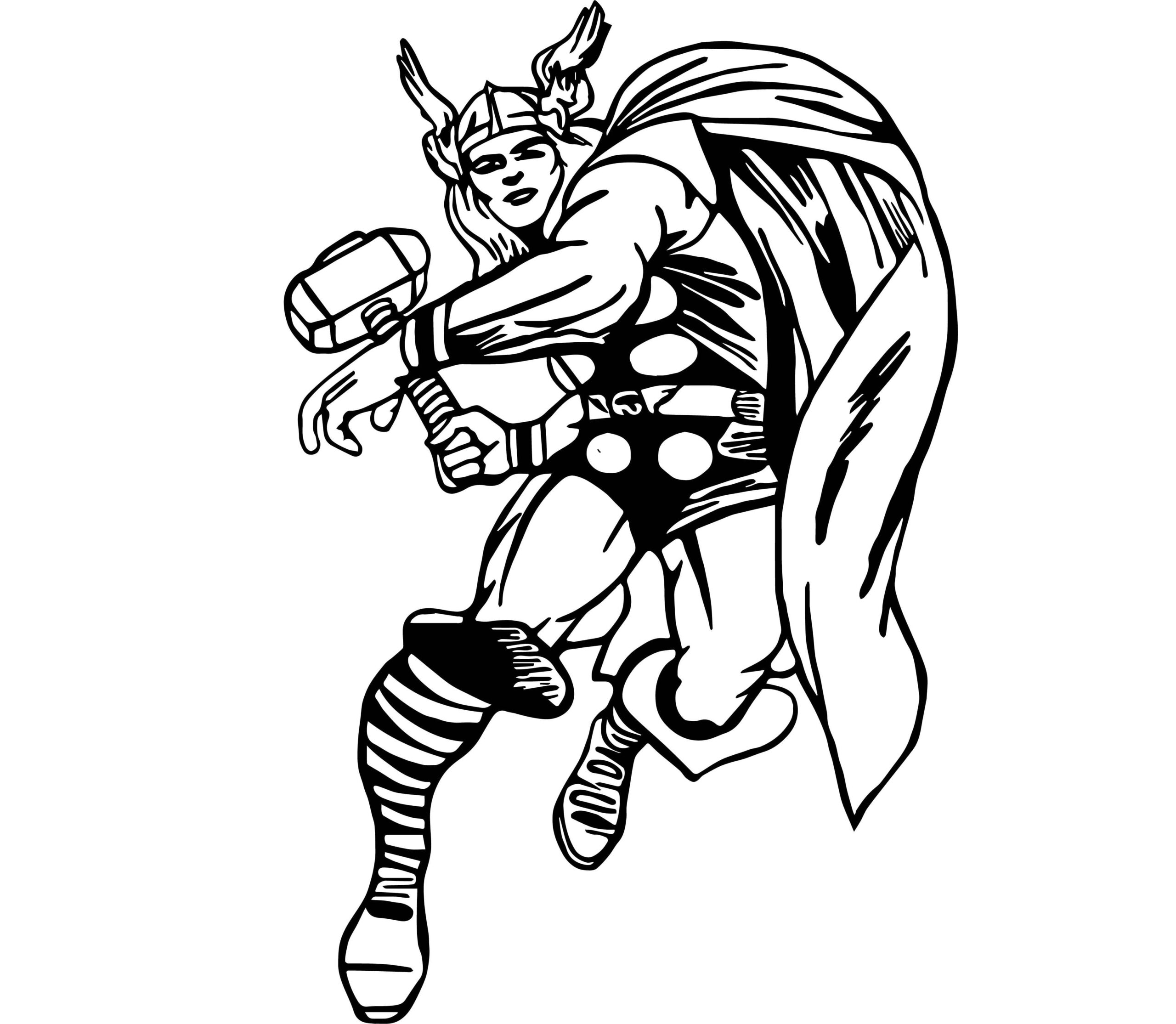 Thor Fort coloring page