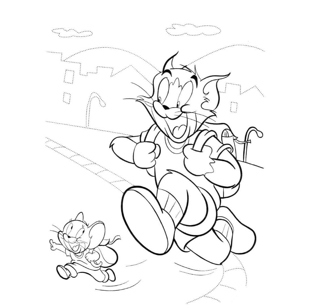 Tom et Jerry 2 coloring page