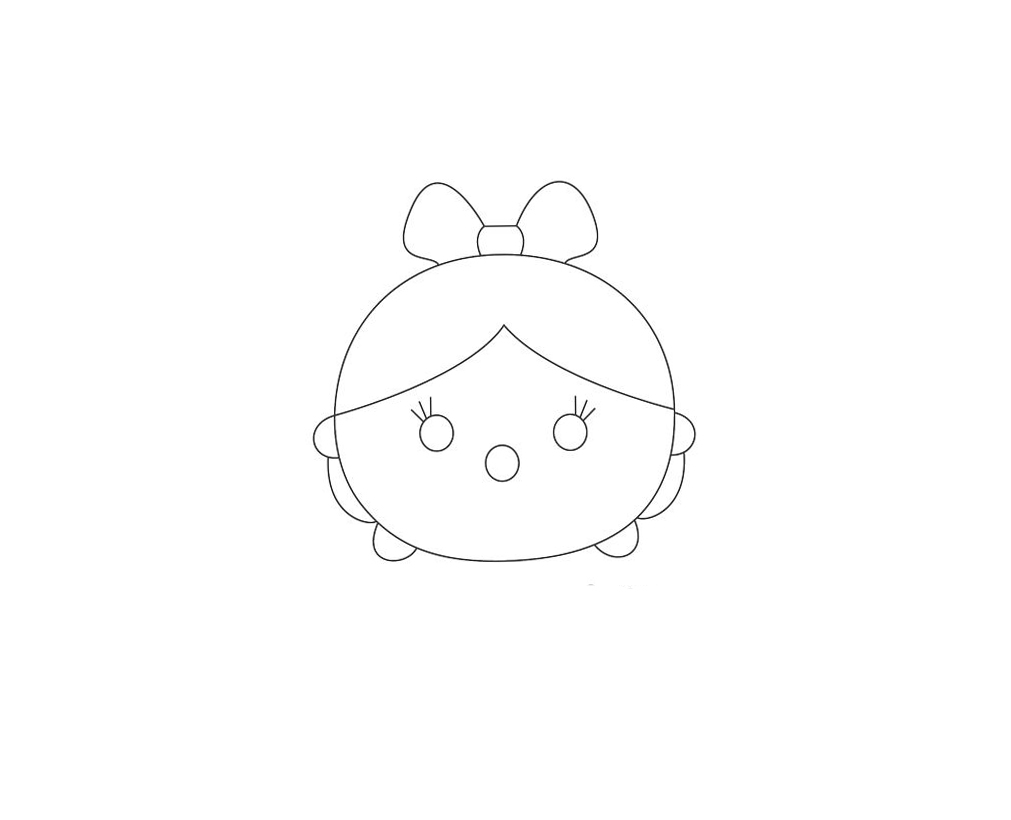 Tsum Tsum Blanche Neige coloring page