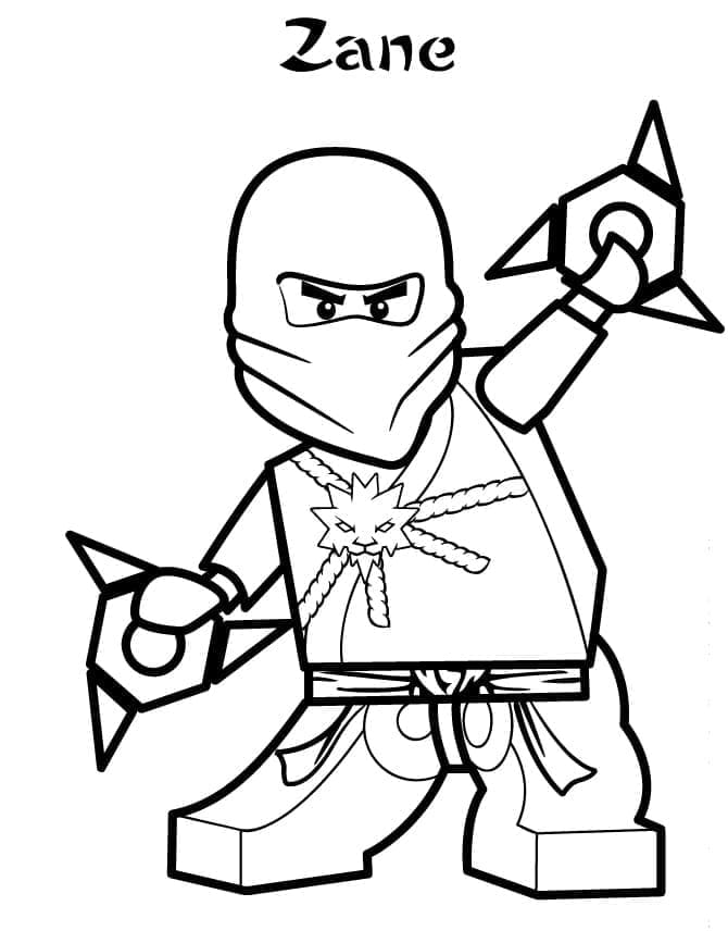 Zane de Lego Ninjago coloring page