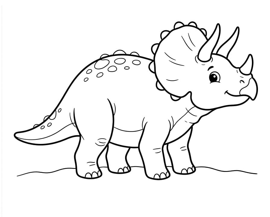 Dessin Gratuit de Dinosaure coloring page