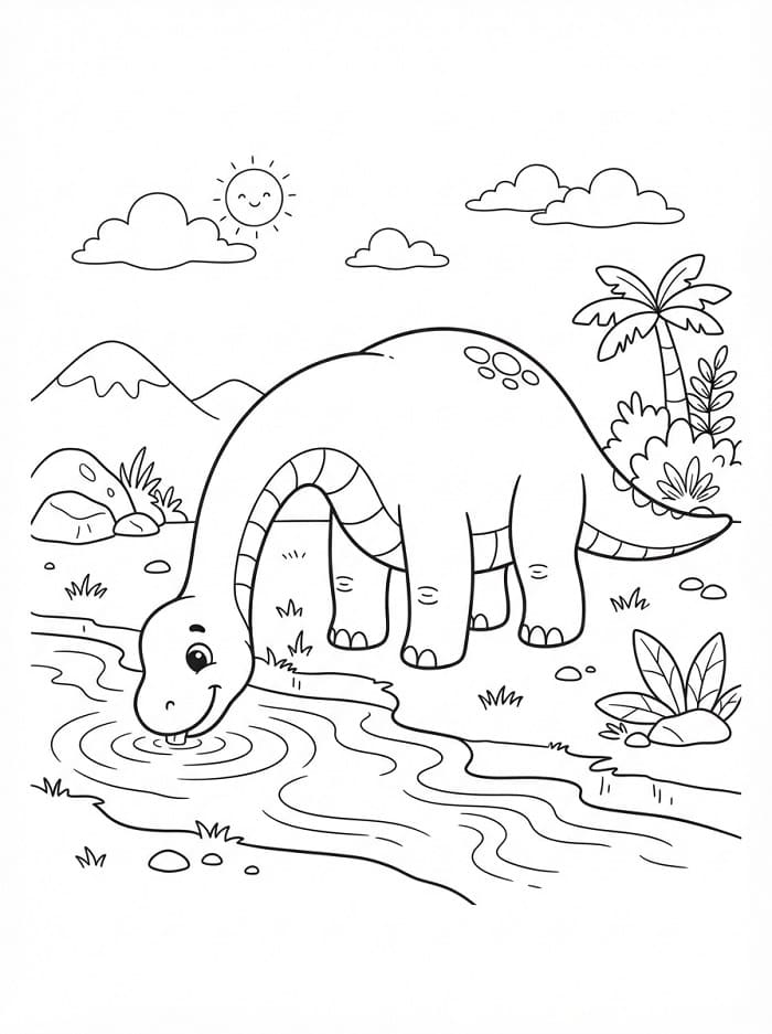 Dinosaure Pour Enfants coloring page