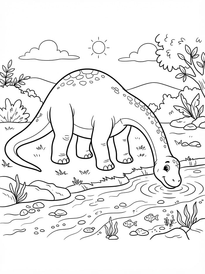 Dinosaure Pour les Enfants de 1 An coloring page