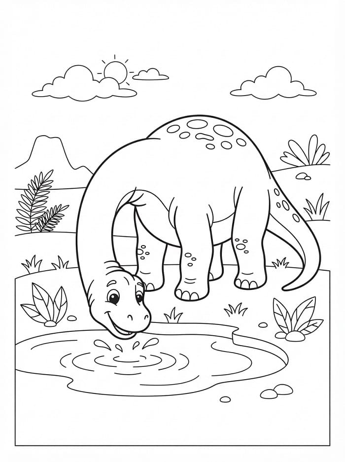 Dinosaure Pour les Enfants de 2 An coloring page