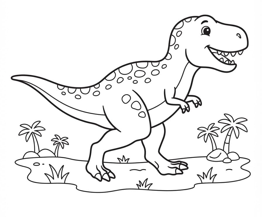 Dinosaure Pour les Enfants de 3 An coloring page