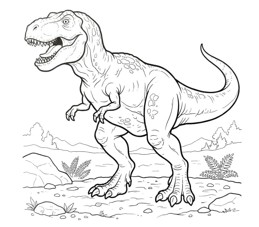 Dinosaure Pour les Enfants gratuit coloring page