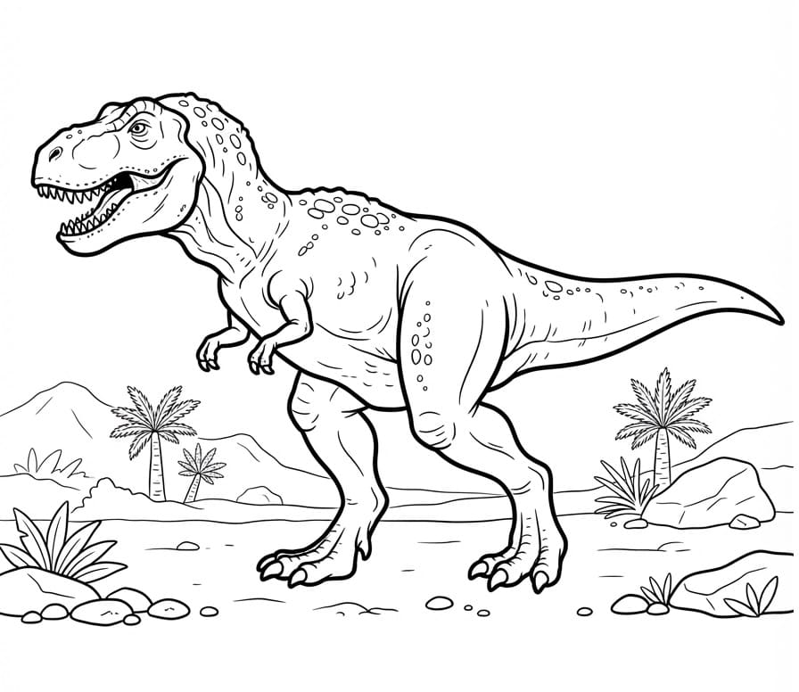 Coloriage Dinosaure