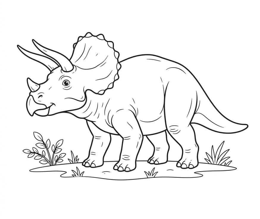 Peinture de Dinosaure très cool coloring page
