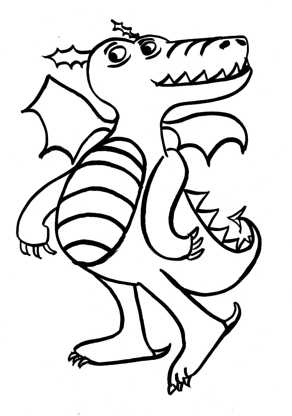 Beau Dragon coloring page
