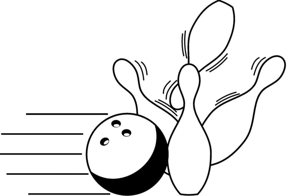 Bowling (3) coloring page