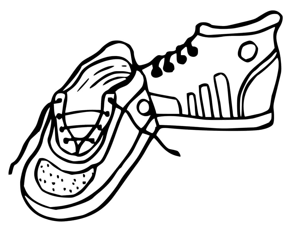 Chaussures de Tennis coloring page