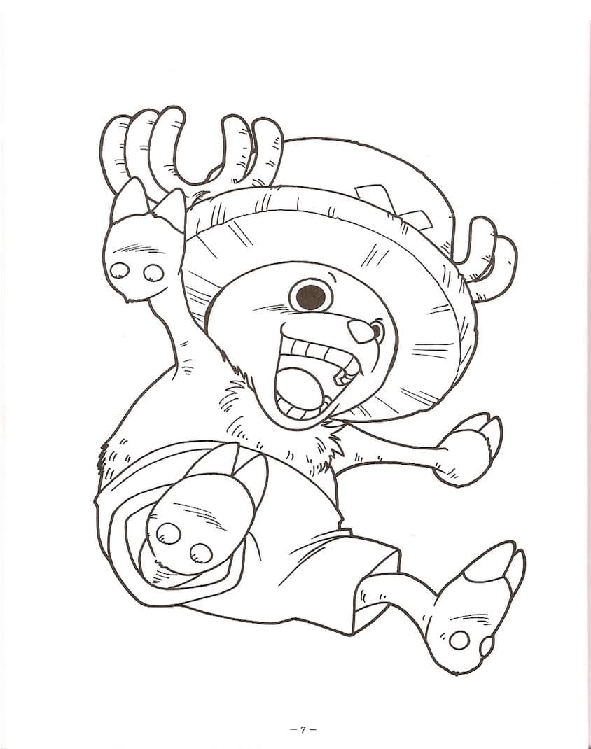 Chopper de Anime One Piece coloring page