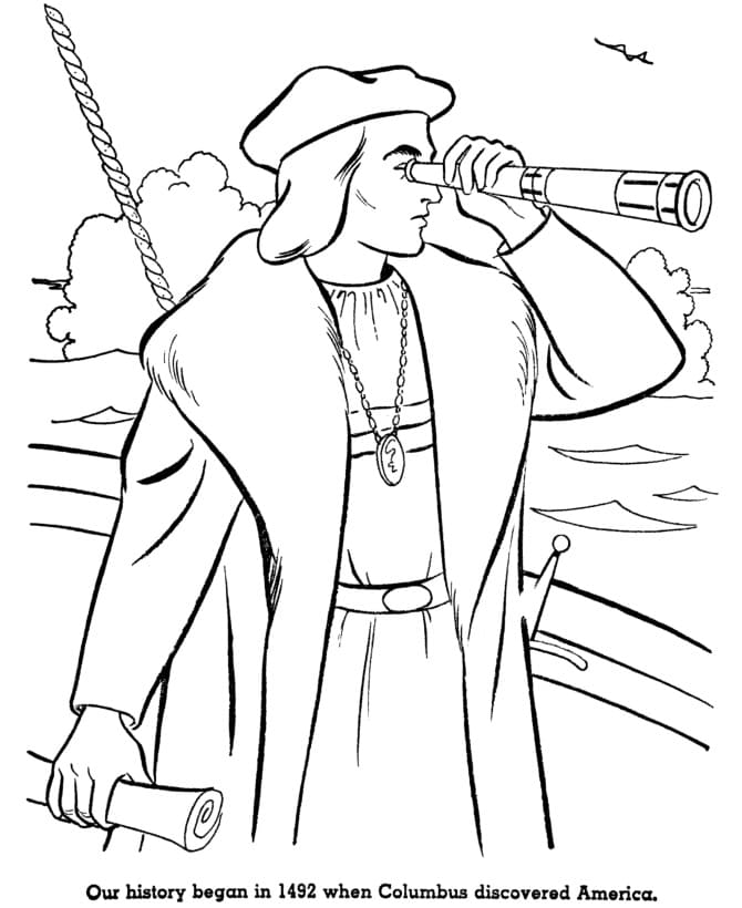 Coloriage Christophe Colomb (10)