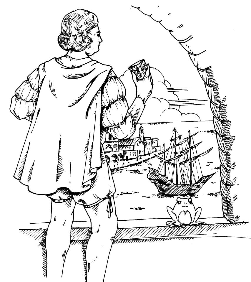 Christophe Colomb (11) coloring page