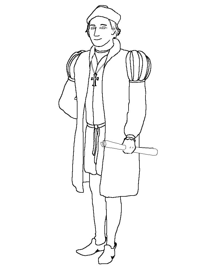 Christophe Colomb (17) coloring page