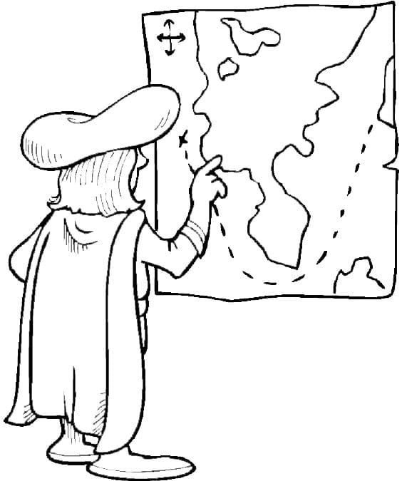 Christophe Colomb (6) coloring page