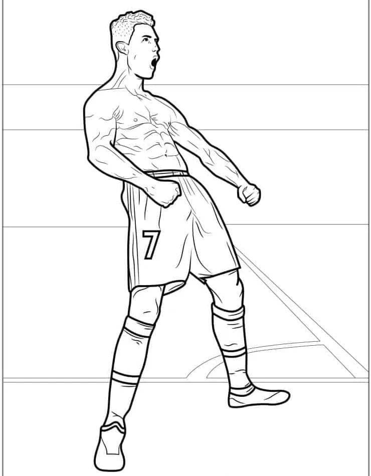 Cristiano Ronaldo Pour Les Enfants De 2 An coloring page