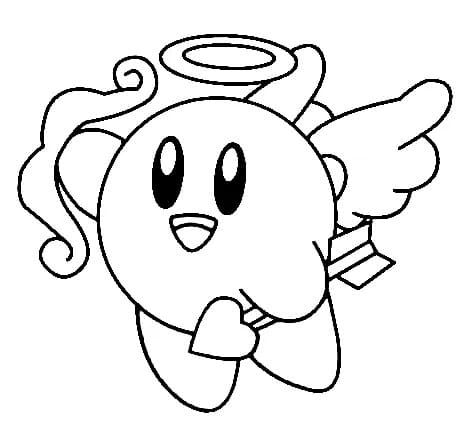 Coloriage Cupidon Kirby