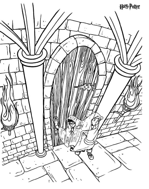 Dessin de Harry Potter coloring page