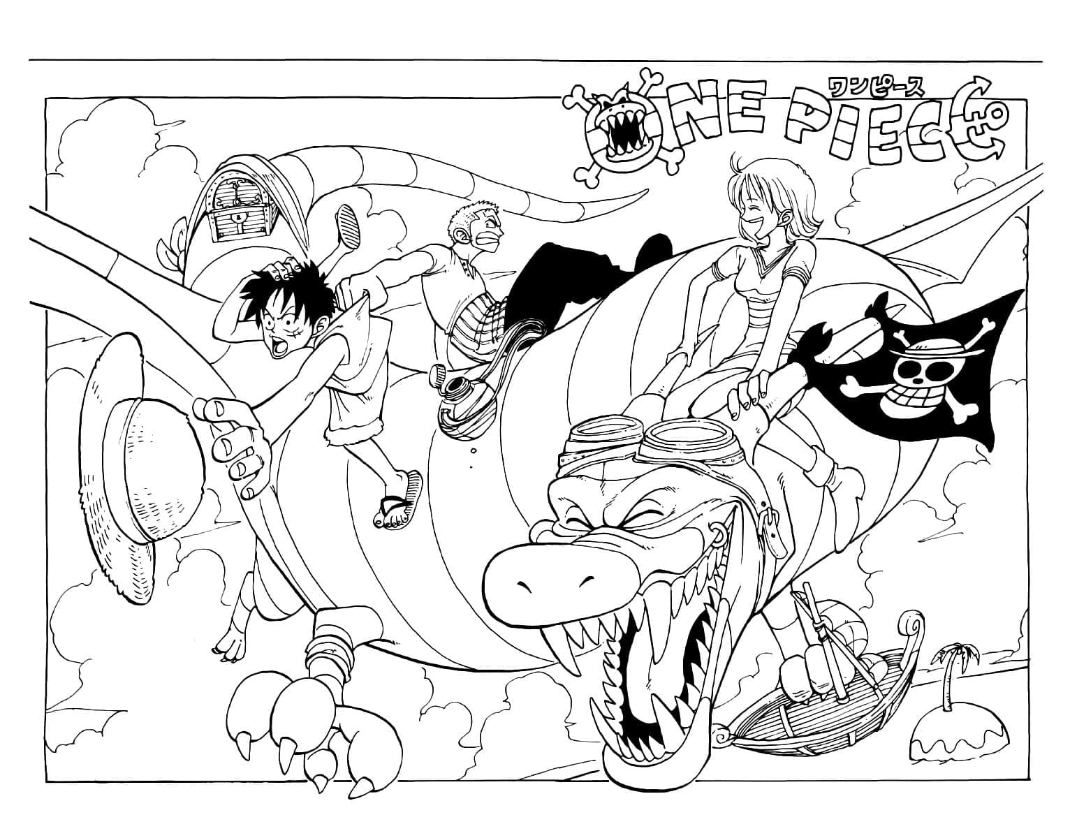 Dessin de One Piece coloring page