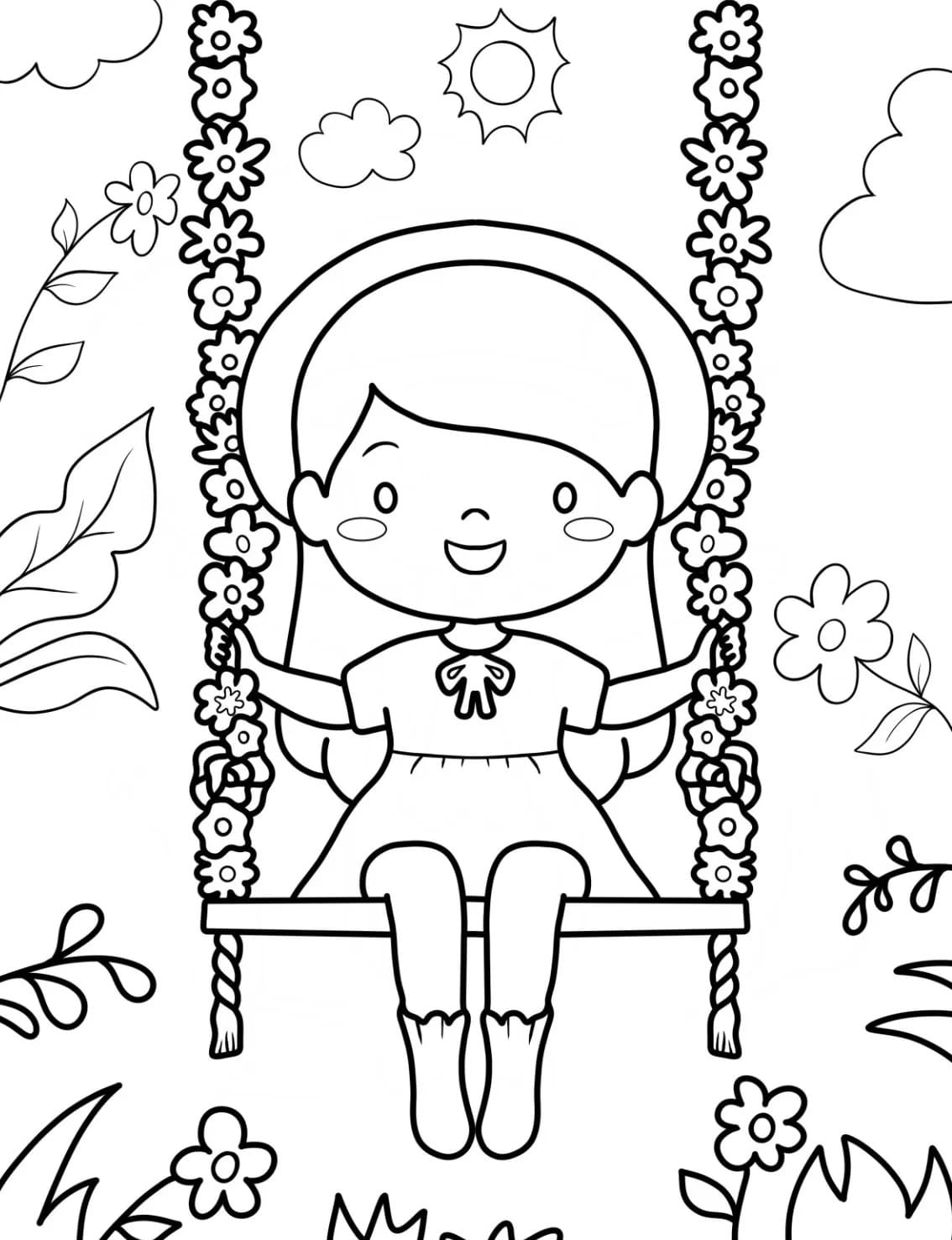 Dessin De Printemps Basique coloring page