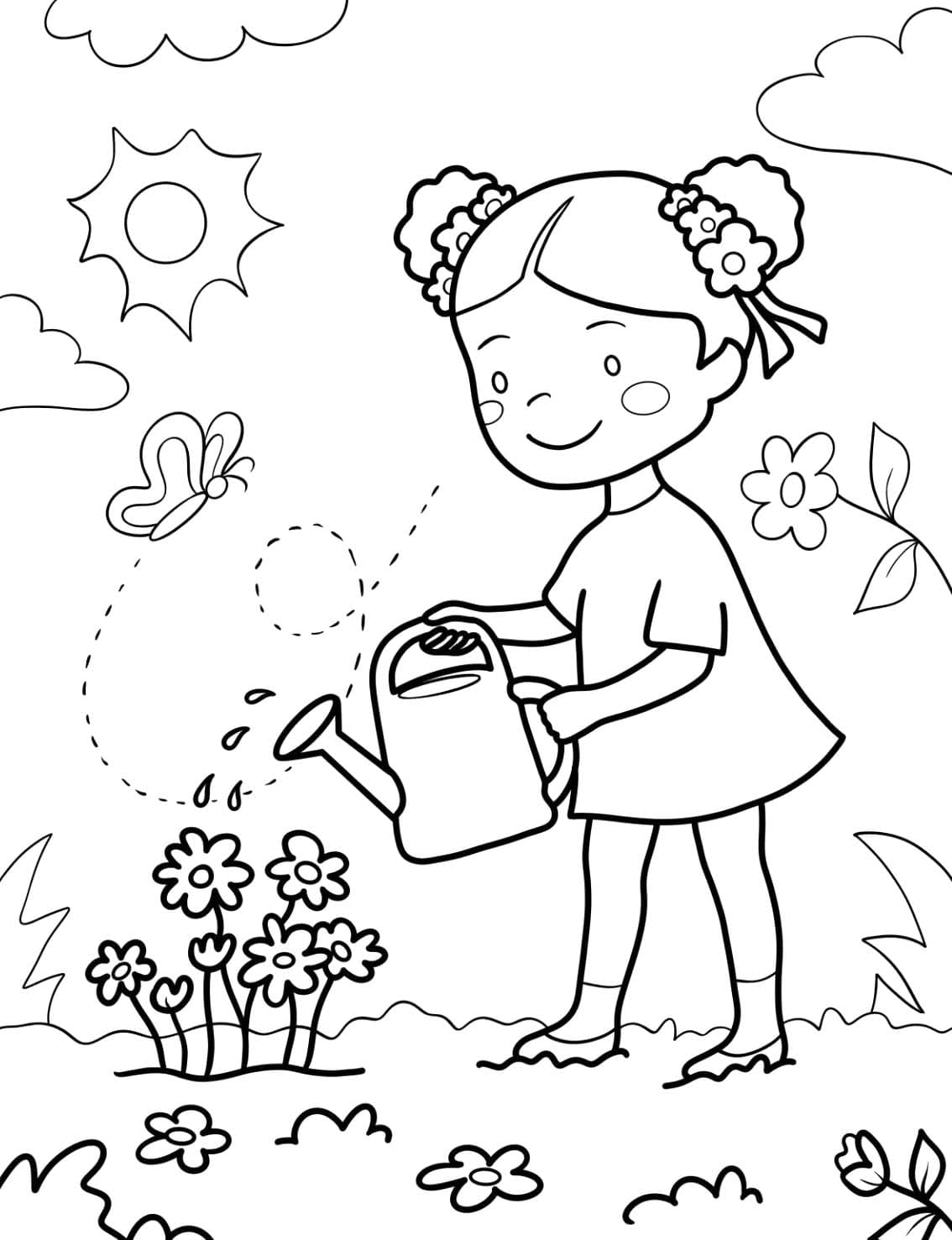 Dessin De Printemps Pour Les Enfants coloring page