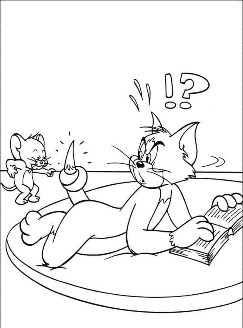 Coloriage Dessin de Tom et Jerry