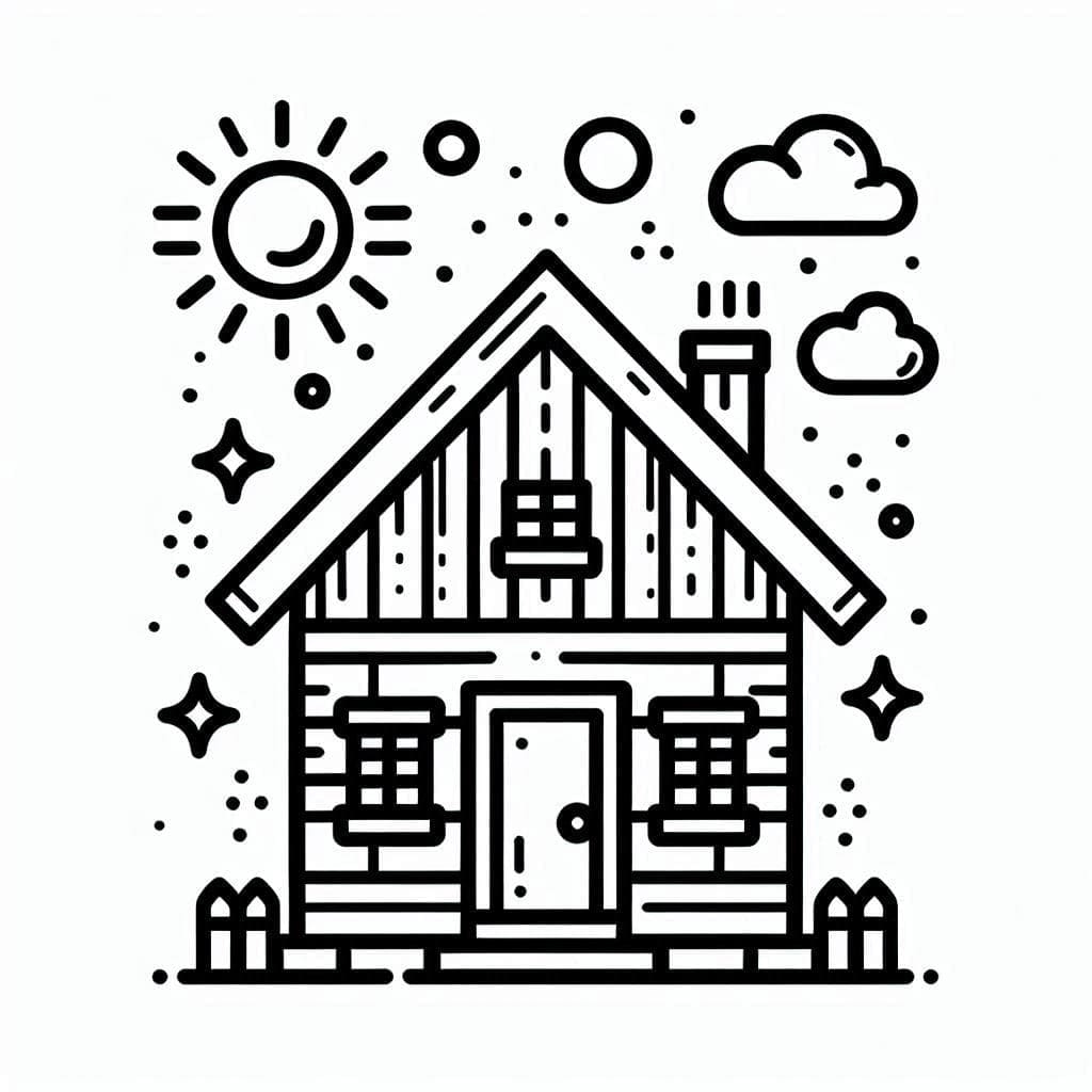 Dessin Gratuit de Maison coloring page