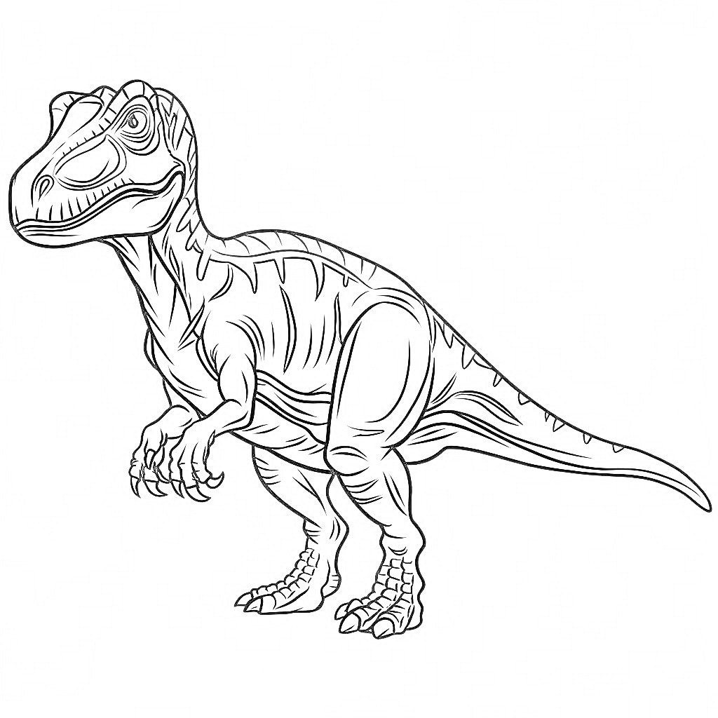 Coloriage Dinosaure Imprimable Pour les Enfants