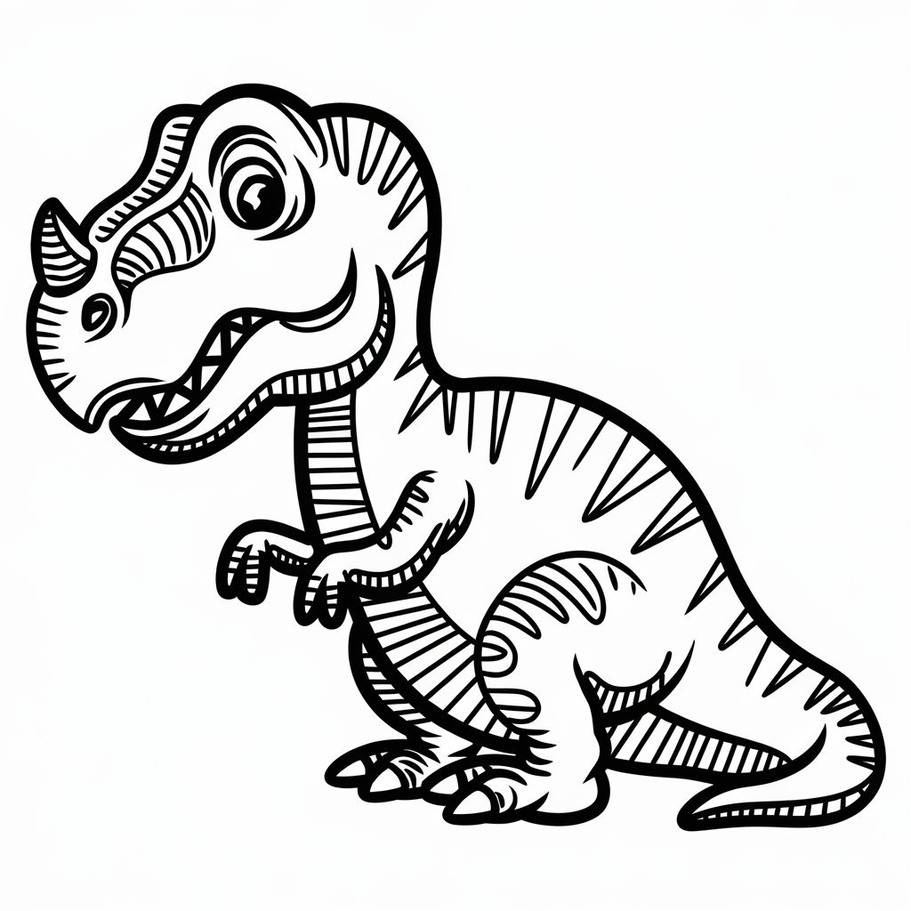 Coloriage Dinosaure Pour les Enfants gratuit