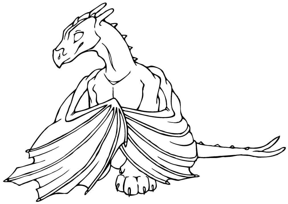 Dragon 2 coloring page