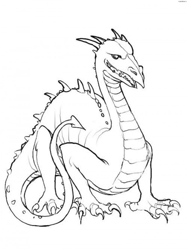 Coloriage Dragon 3