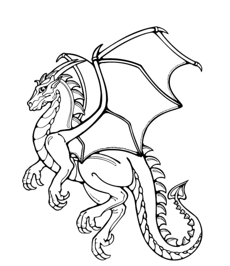 Dragon Incroyable coloring page