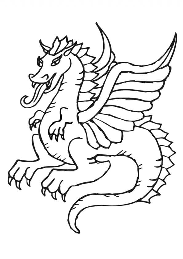 Dragon Laid coloring page