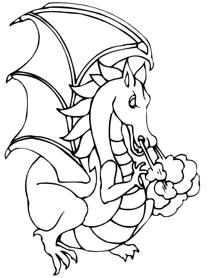 Dragon Parfait coloring page