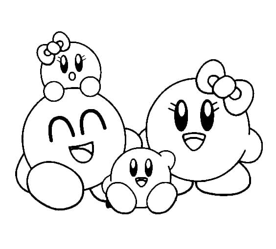 Coloriage Famille Kirby