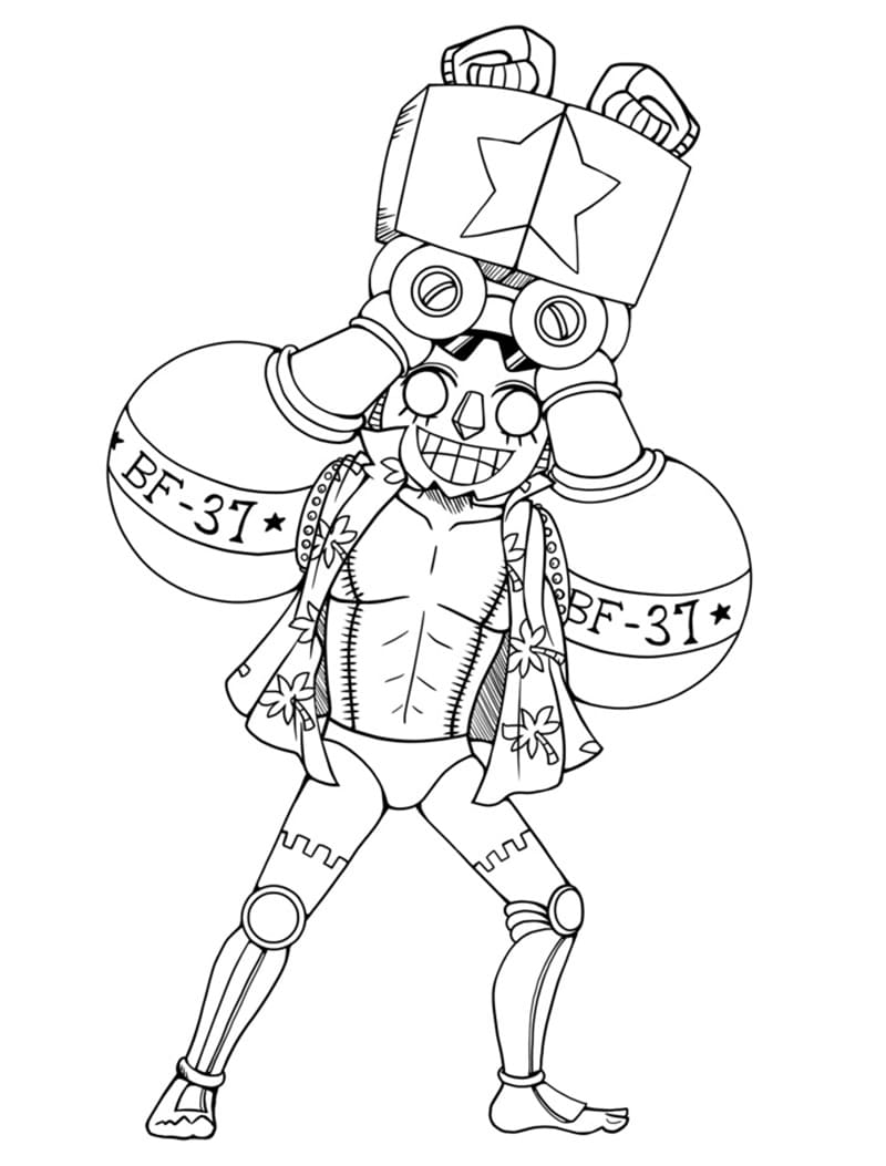 Franky One Piece coloring page