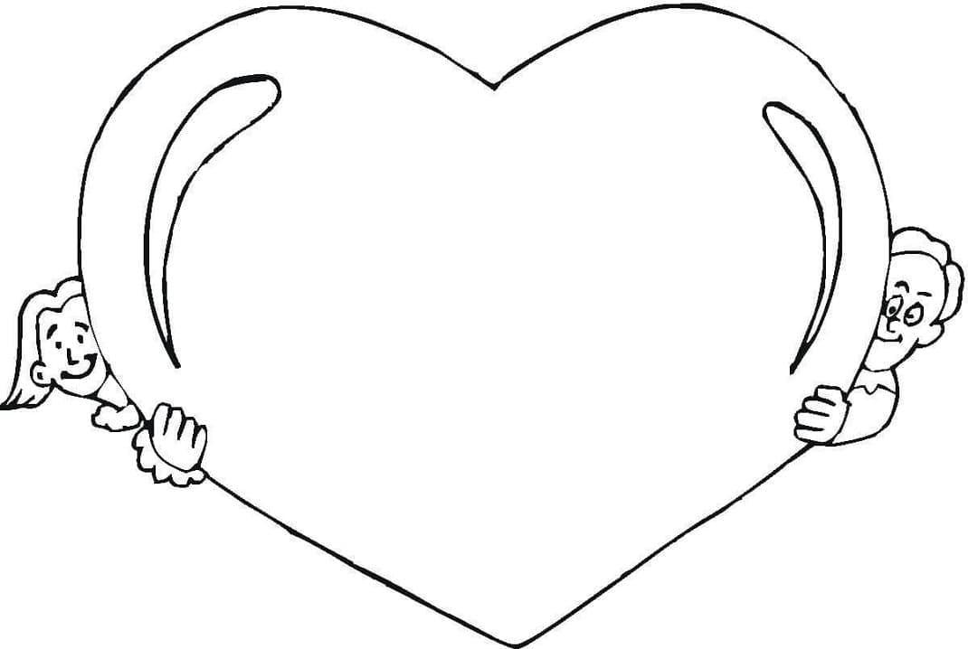 Grand Coeur coloring page