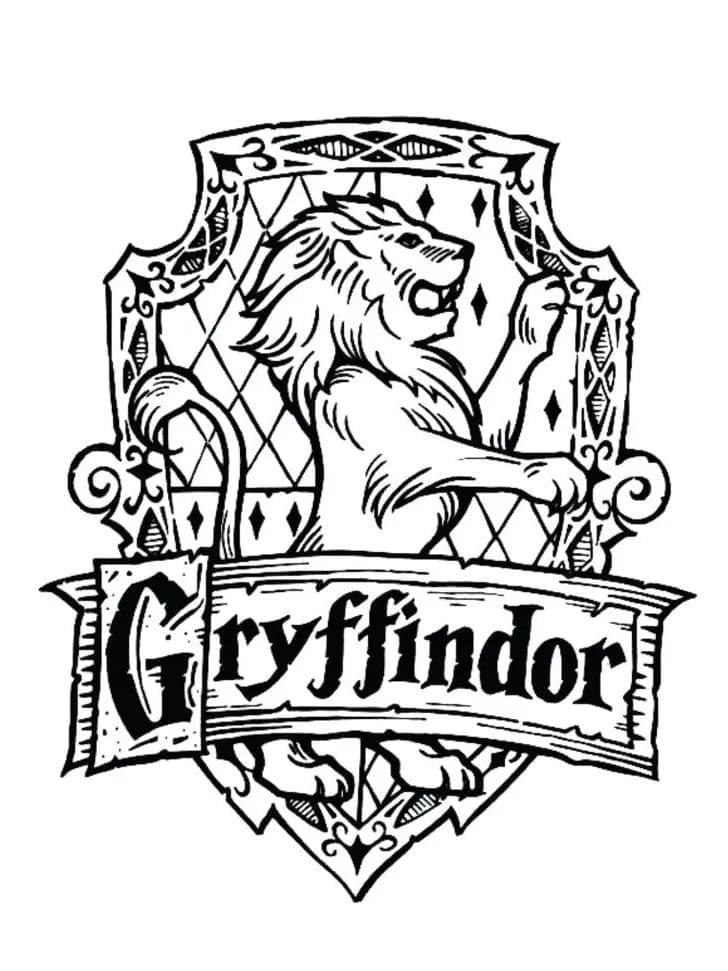 Gryffindor de Harry Potter coloring page