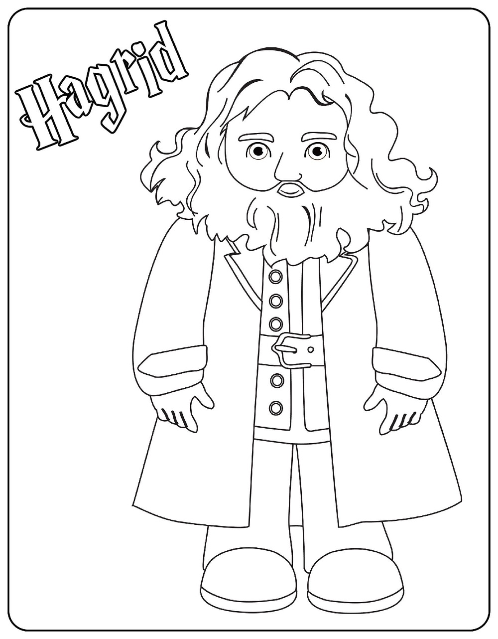 Hagrid de Harry Potter coloring page